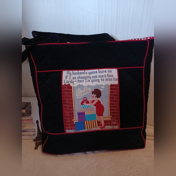 Rare vintage velvet year 2002 tote bag - Picture 1 of 8